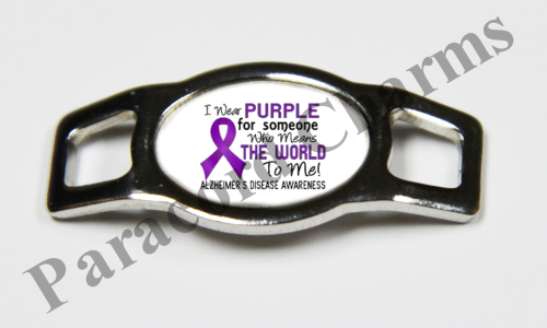 Alzheimer Awareness Charm #011  - Click Image to Close