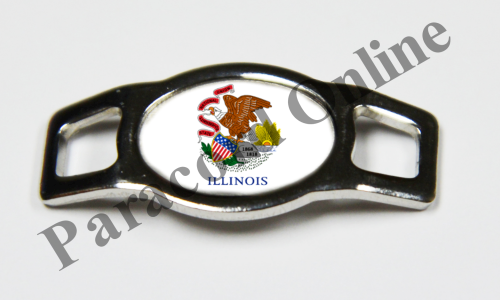 Illinois State Flag Charm  - Click Image to Close