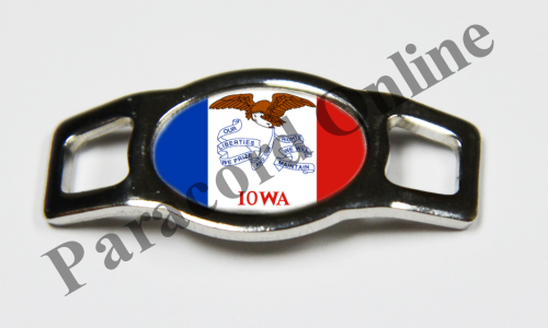 Iowa State Flag Charm  - Click Image to Close